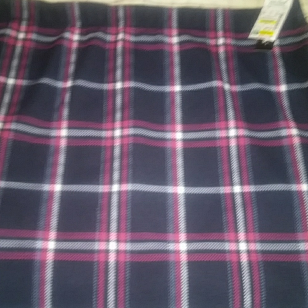 Travel Elements plaid pencil skirt